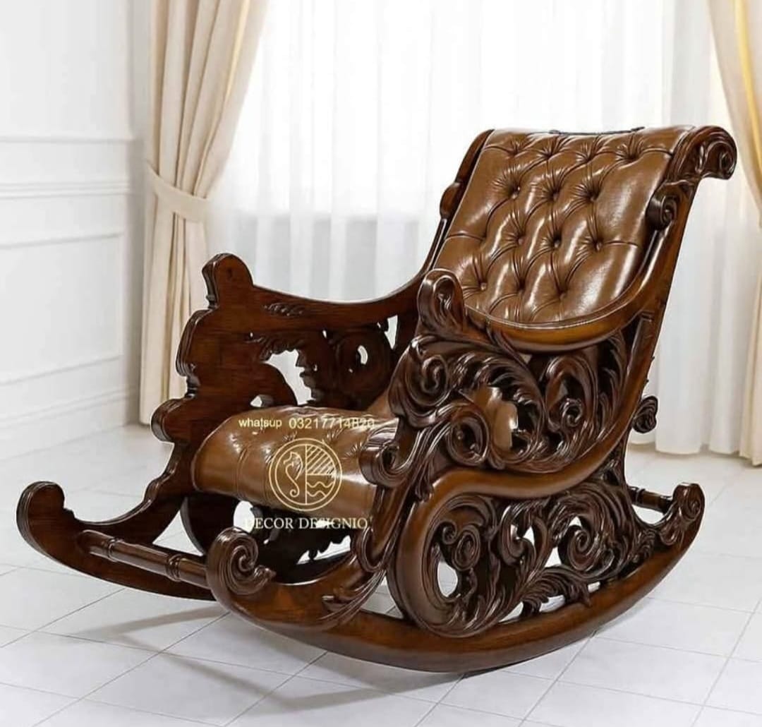 Luxury Adirondack Swing Rocking Chair – Premium Outdoor Comfort