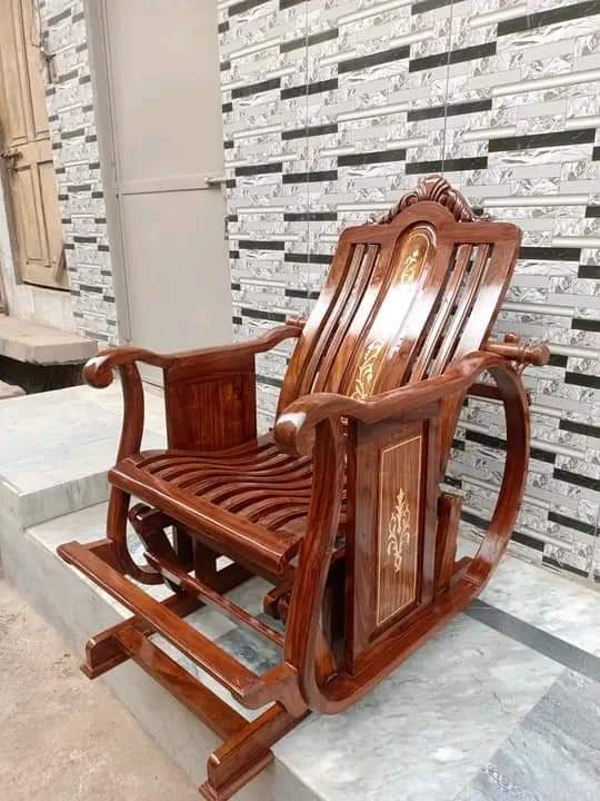 Luxury Adirondack Swing Rocking Chair Premium Outdoor Comfort - Image 8