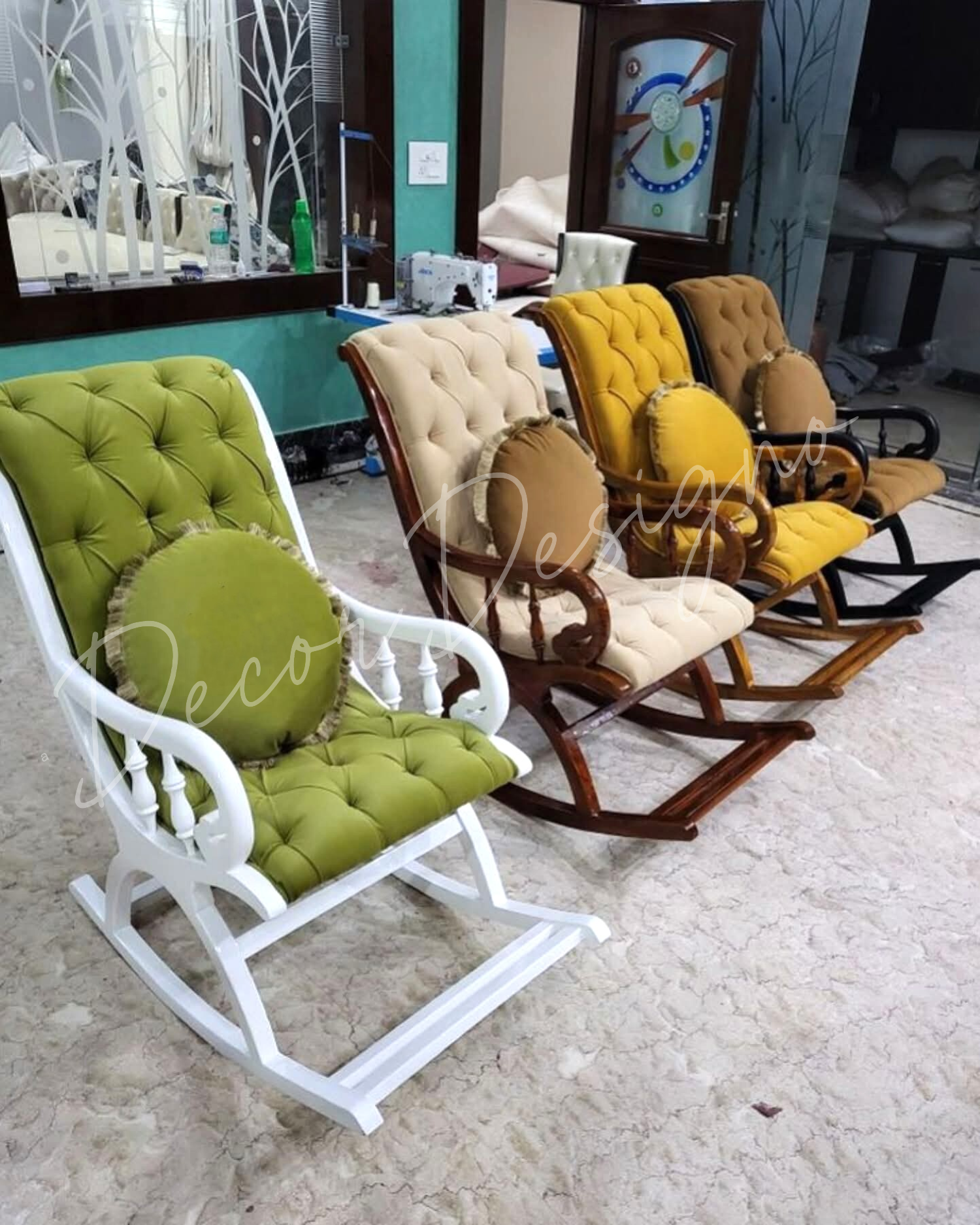 Luxury Adirondack Swing Rocking Chair Premium Outdoor Comfort - Image 5