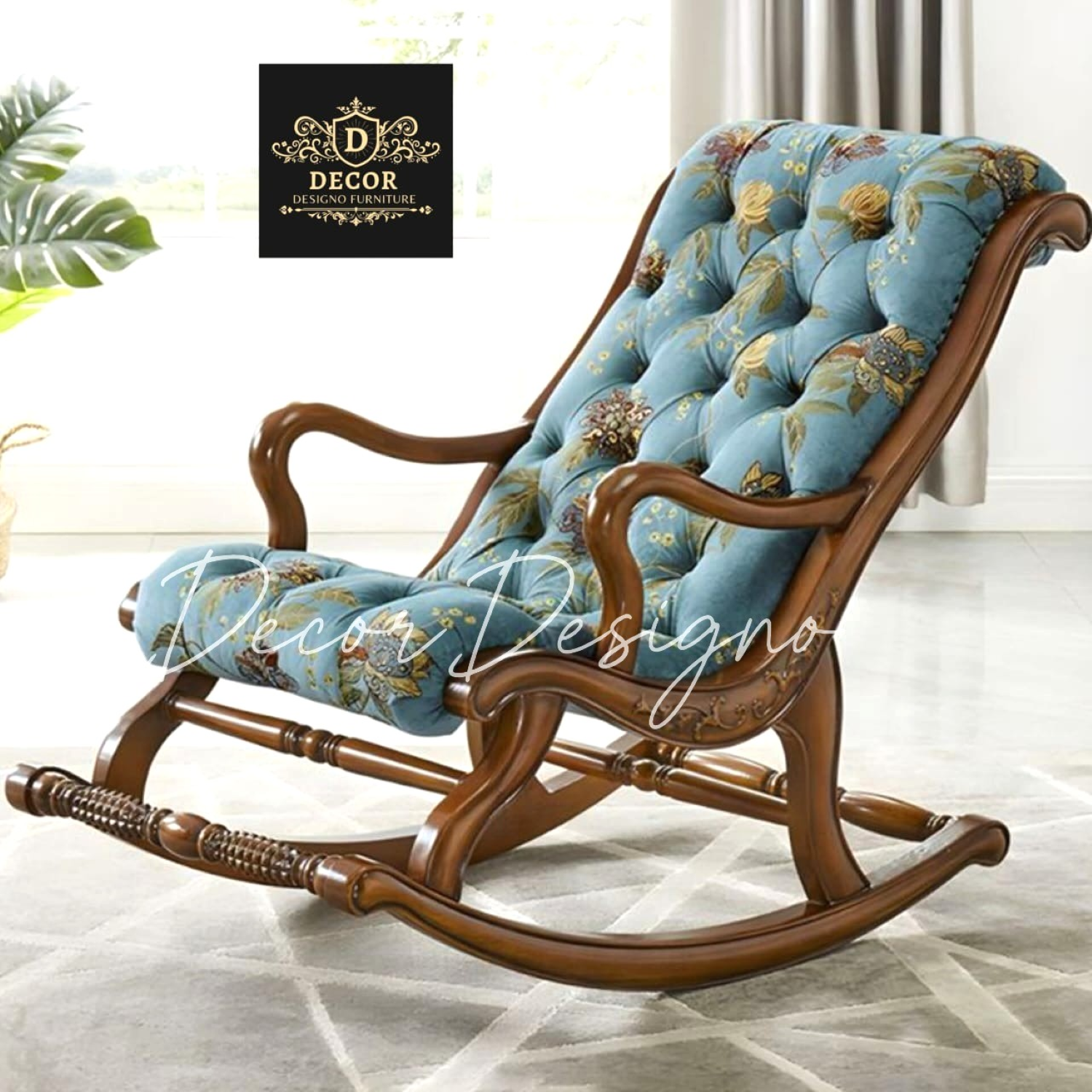 Luxury Adirondack Swing Rocking Chair Premium Outdoor Comfort - Image 4