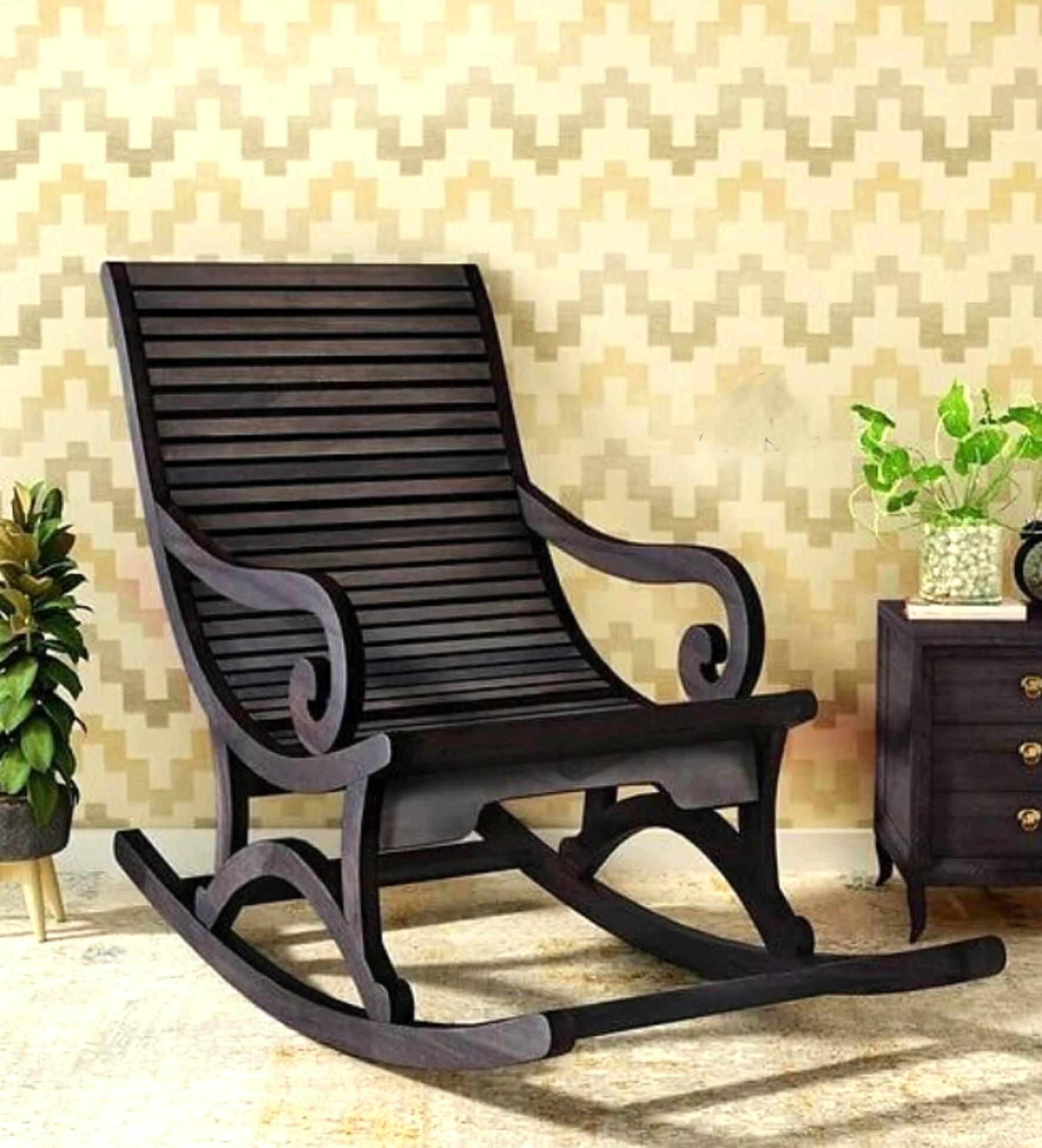 Luxury Adirondack Swing Rocking Chair Premium Outdoor Comfort - Image 3