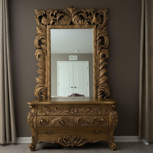 Elegant Wall Mirror Frame – Premium Decorative Wooden Wall Mirror Frame in Pakistan