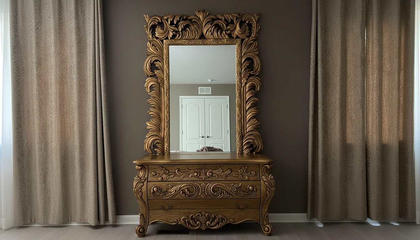 Elegant Wall Mirror Frame – Premium Decorative Wooden Wall Mirror Frame in Pakistan