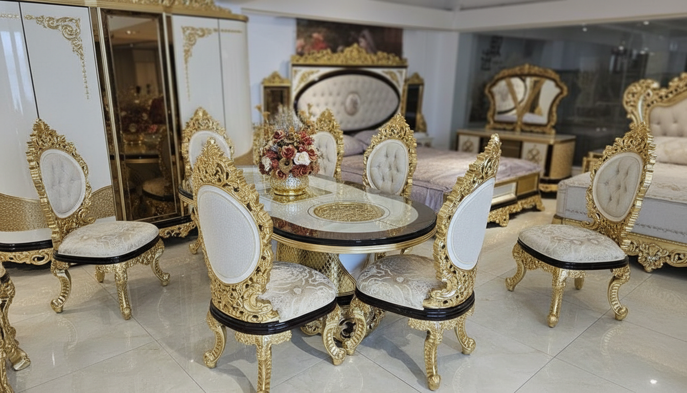 Dining Table for 6 by Decor Designo – Modern 6 Seater Dining Table for Homes & Apartments