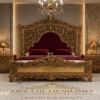 Chinioti King Size Bed BS 001 Luxury Wooden Bed
