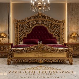 Chinioti King Size Bed BS 001 Luxury Wooden Bed