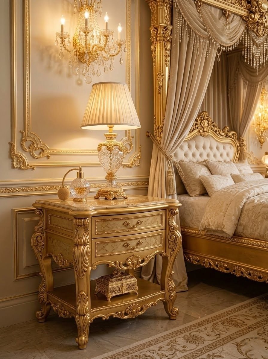 Solid Wood Canopy Bed Luxury Four Poster Design - Image 4