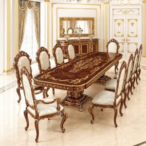 Premium Sheesham Dining Table Set Modern 8-Seater DT0009